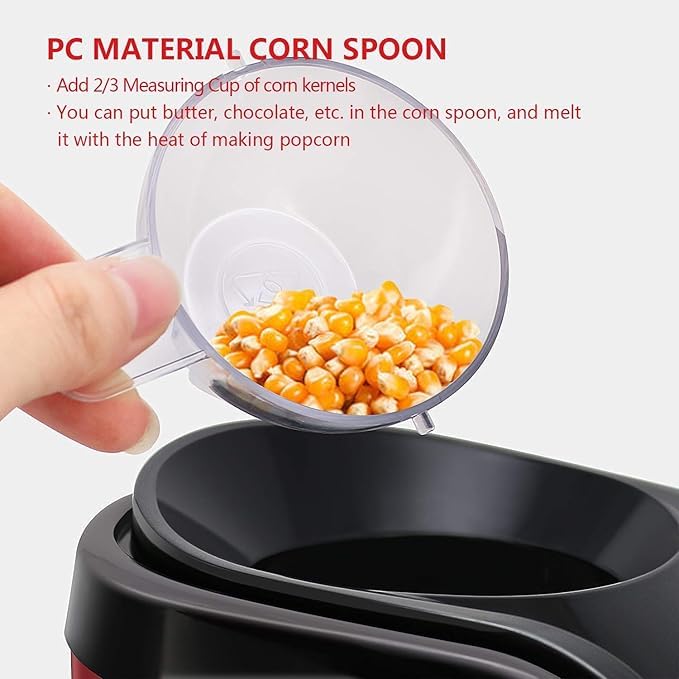 Aluminum Popcorn Machine Machine, Electric Instant Popcorn Make Aluminum Popcorn Machine Machine, Electric Instant Popcorn Make 17 L Popcorn Maker  (Red)